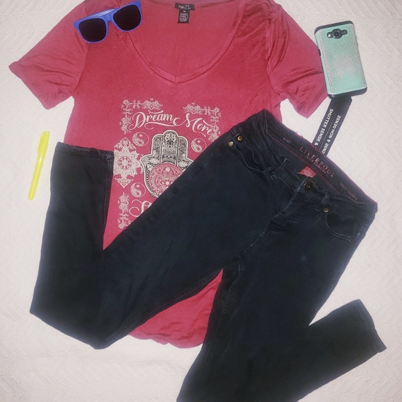 Rue21 Flowy Cranberry Top - Picture 6 of 6